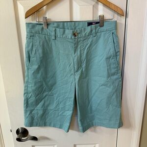 Vineyard Vines Shorts Mens 31 Chino Light Green Breaker Classic Golf Preppy
